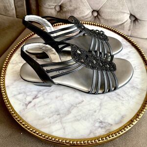 🔻Karen Scott Open Toe Ankle Strap Wedge Sandals | Sz. 8W